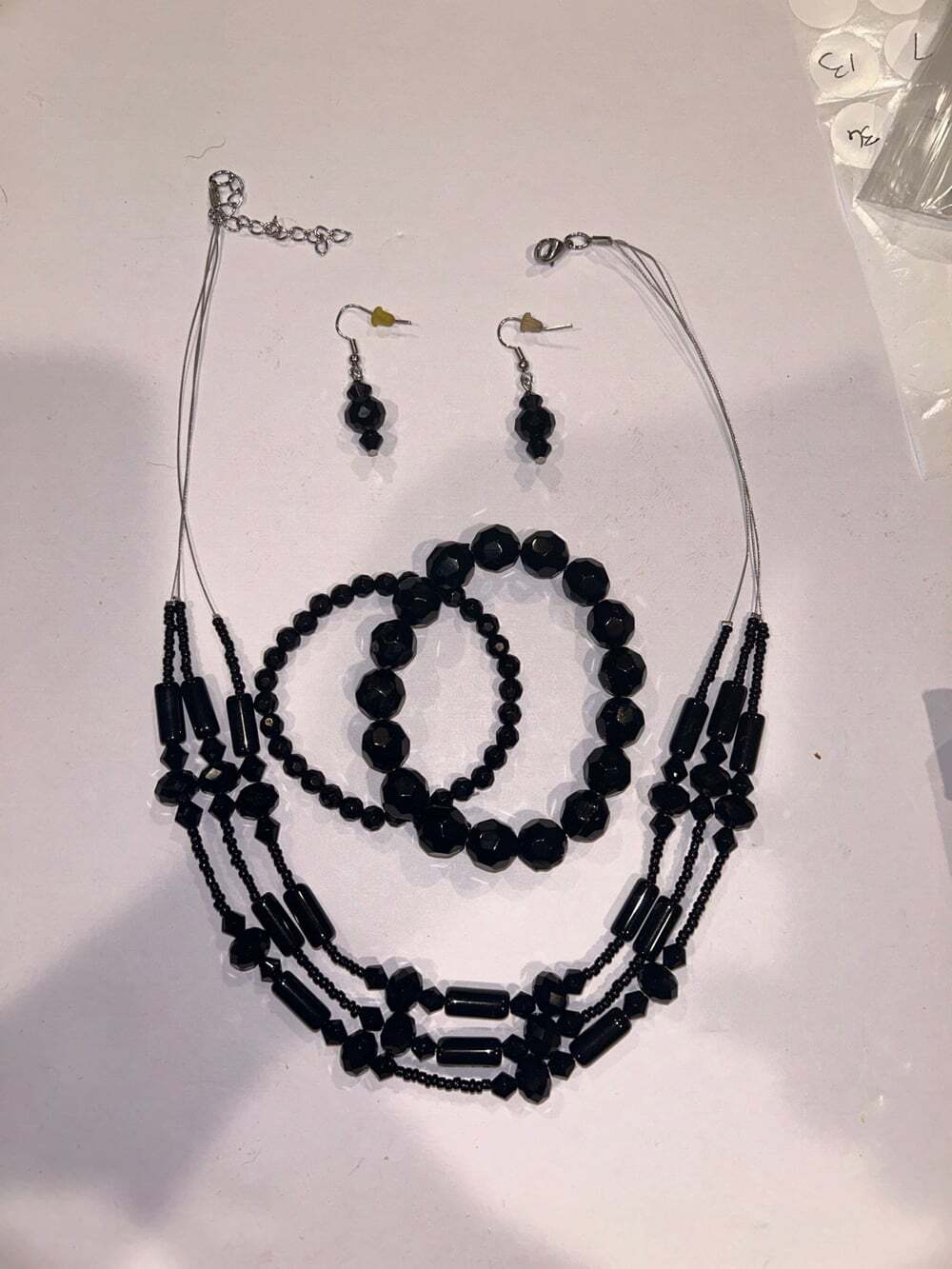 Black jewelry set